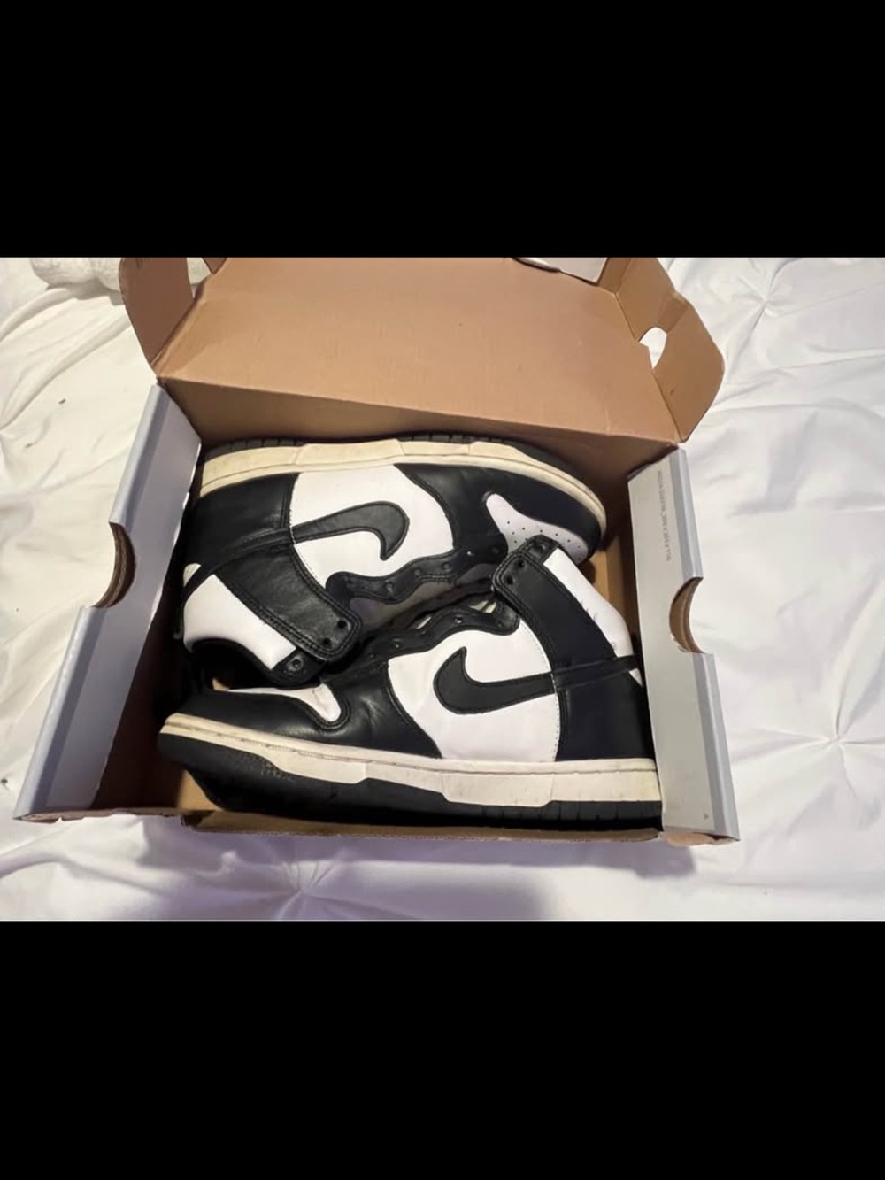 Nike Black and White High-Top Sneakers
